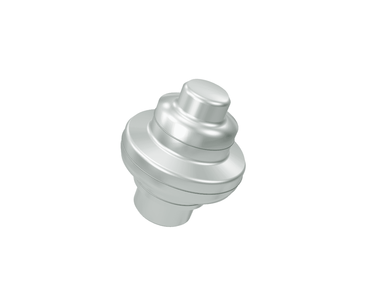 Rendered stepped part showing the rotational shape assessed by CadVerify